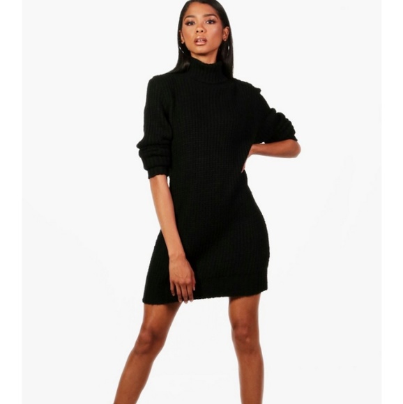 lulus black sweater dress
